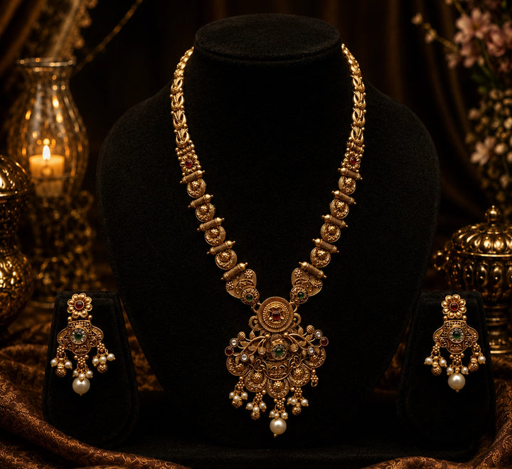 Antique Long Necklace Set