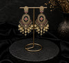 Black Chandbali Dangler Earring