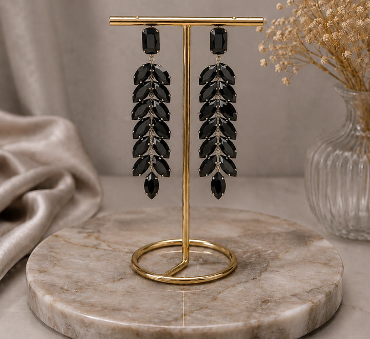 Black Drop Earring