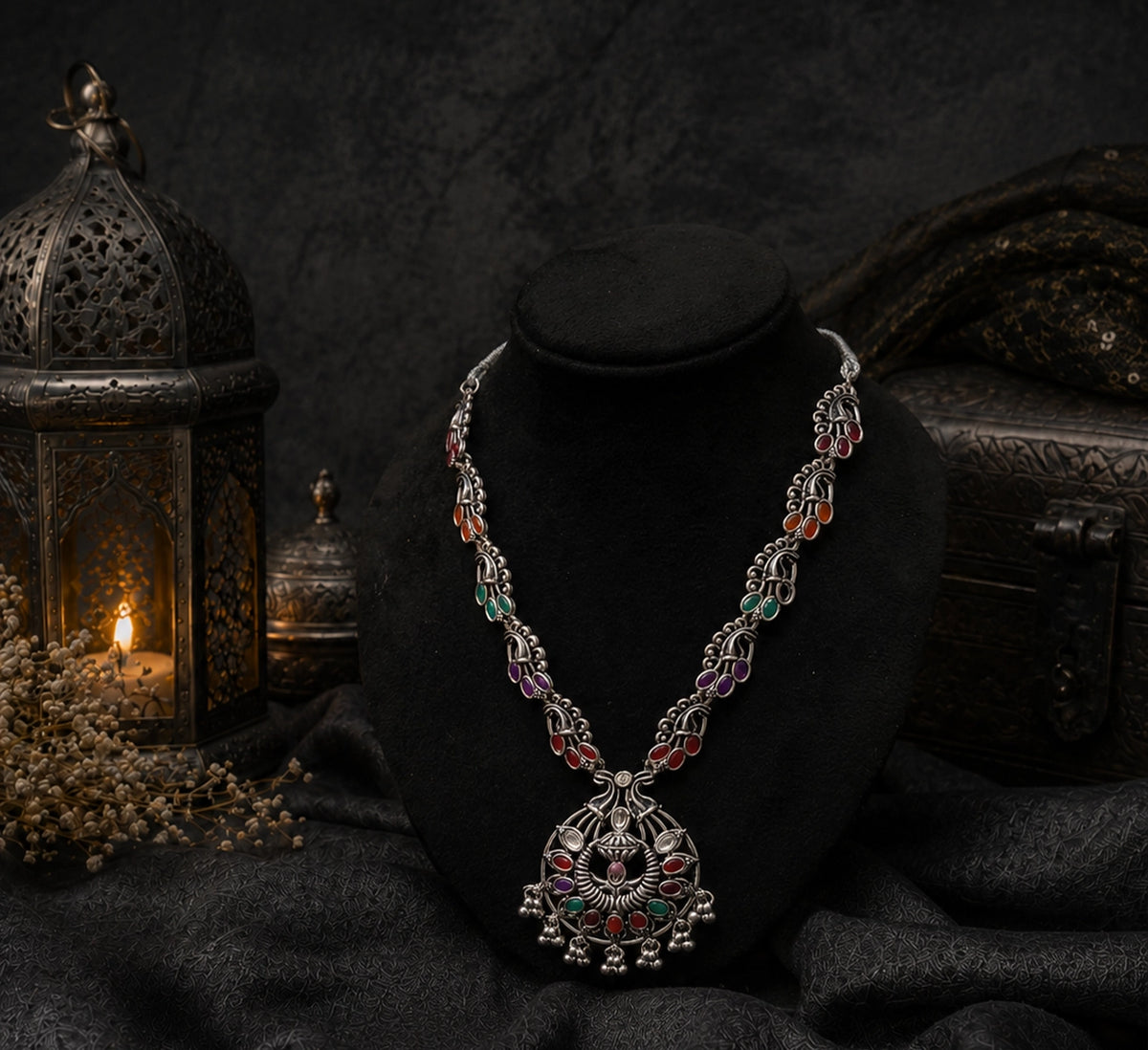 Blacktone Oxidized necklace