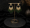 Green Chandbali Polaki Earring