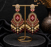 Maroon Chandbali  Dangler Earring