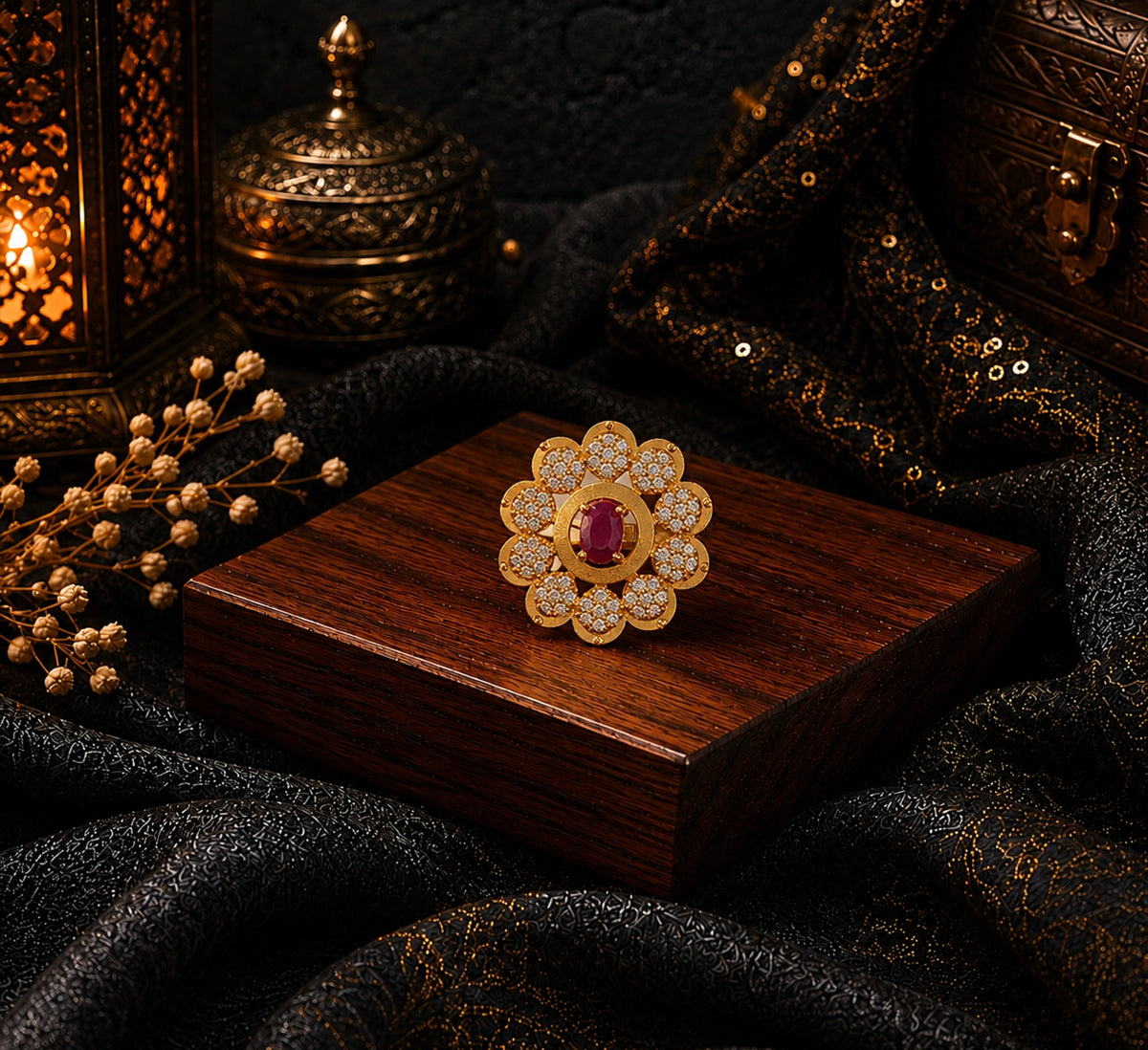 Ring with Mandala Design