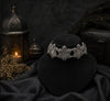 Silver Floral Choker
