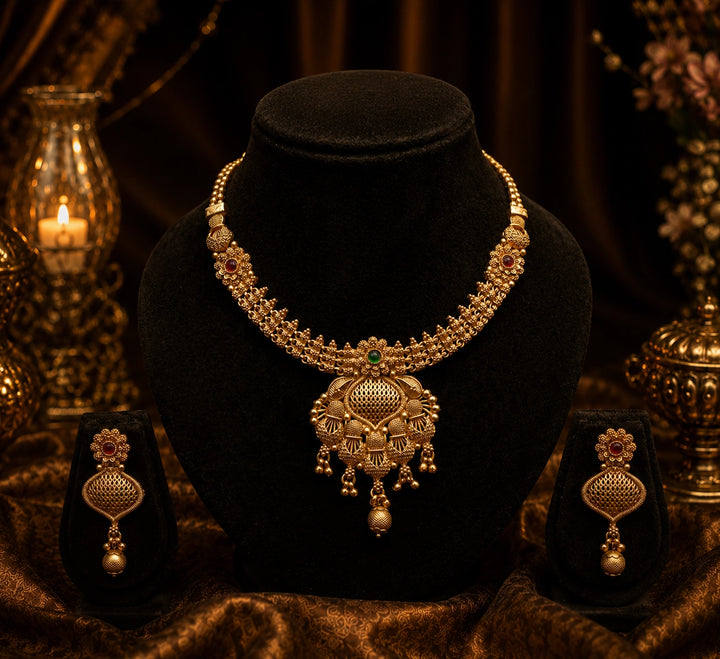 Temple Necklace Set