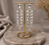 White Drop Earrings
