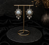 White Teardrop Stone Set